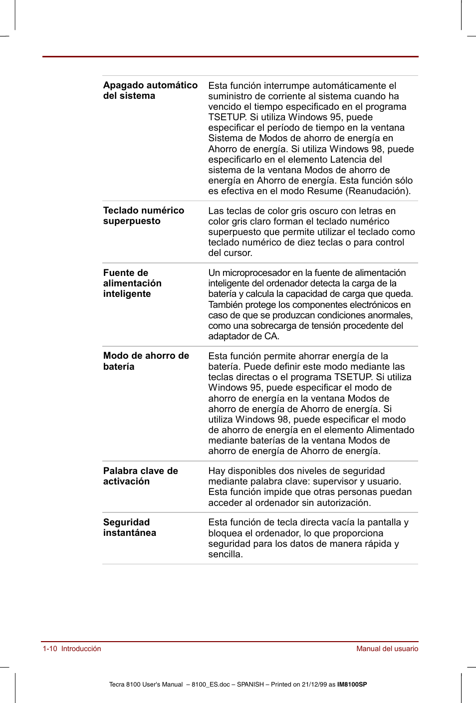 Toshiba Tecra 8100 User Manual | Page 30 / 238