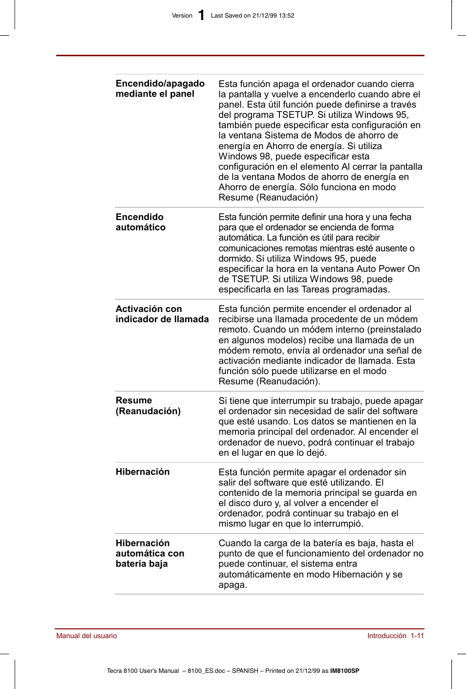 Toshiba Tecra 8100 User Manual | Page 31 / 238