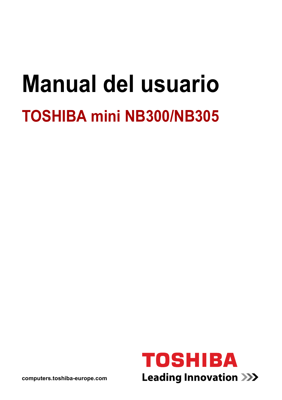 Toshiba NB300 User Manual | 153 pages