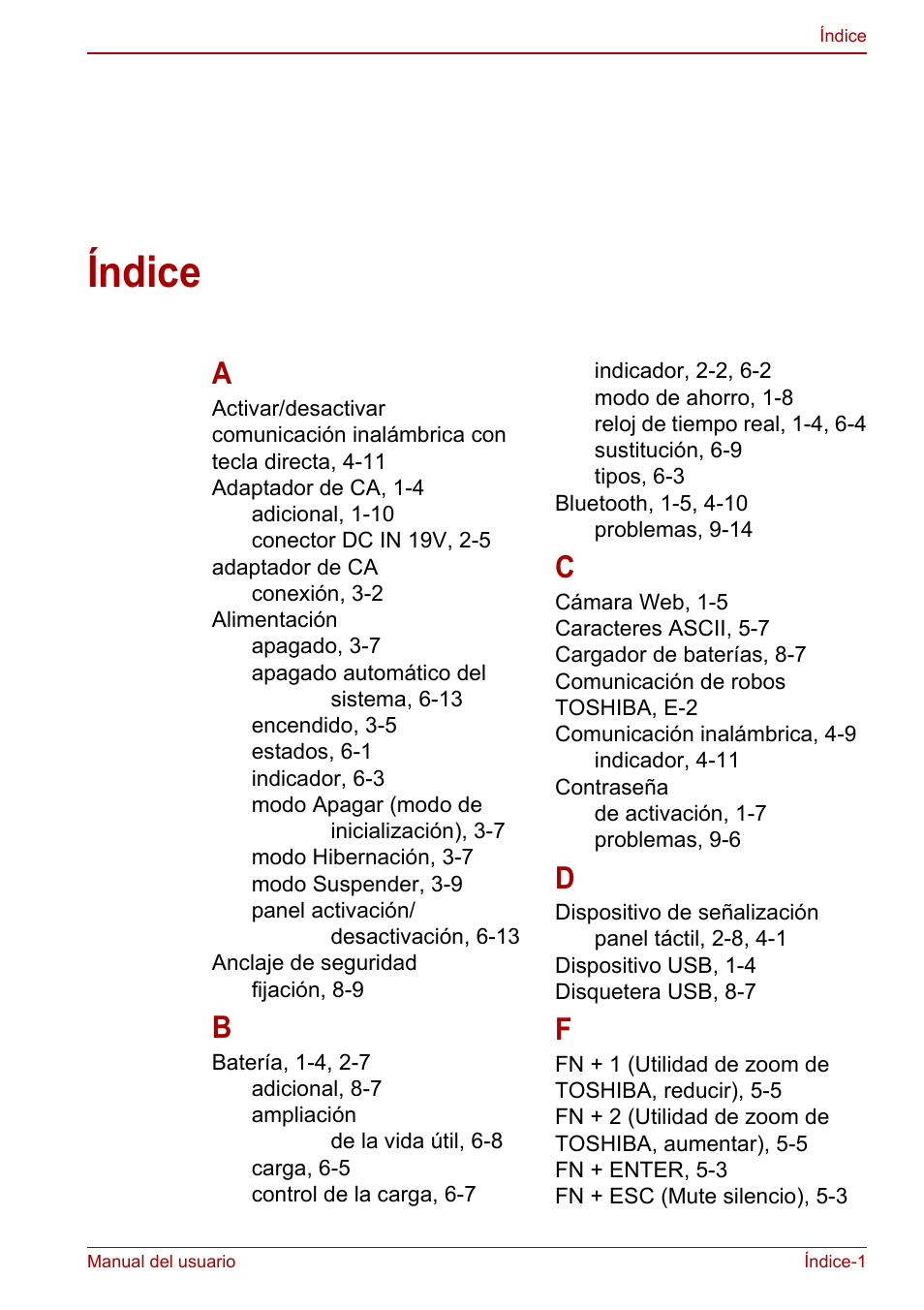 Índice, Apéndice b | Toshiba NB300 User Manual | Page 150 / 153