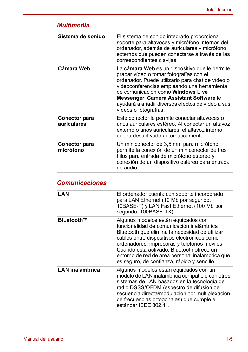 Toshiba NB300 User Manual | Page 21 / 153