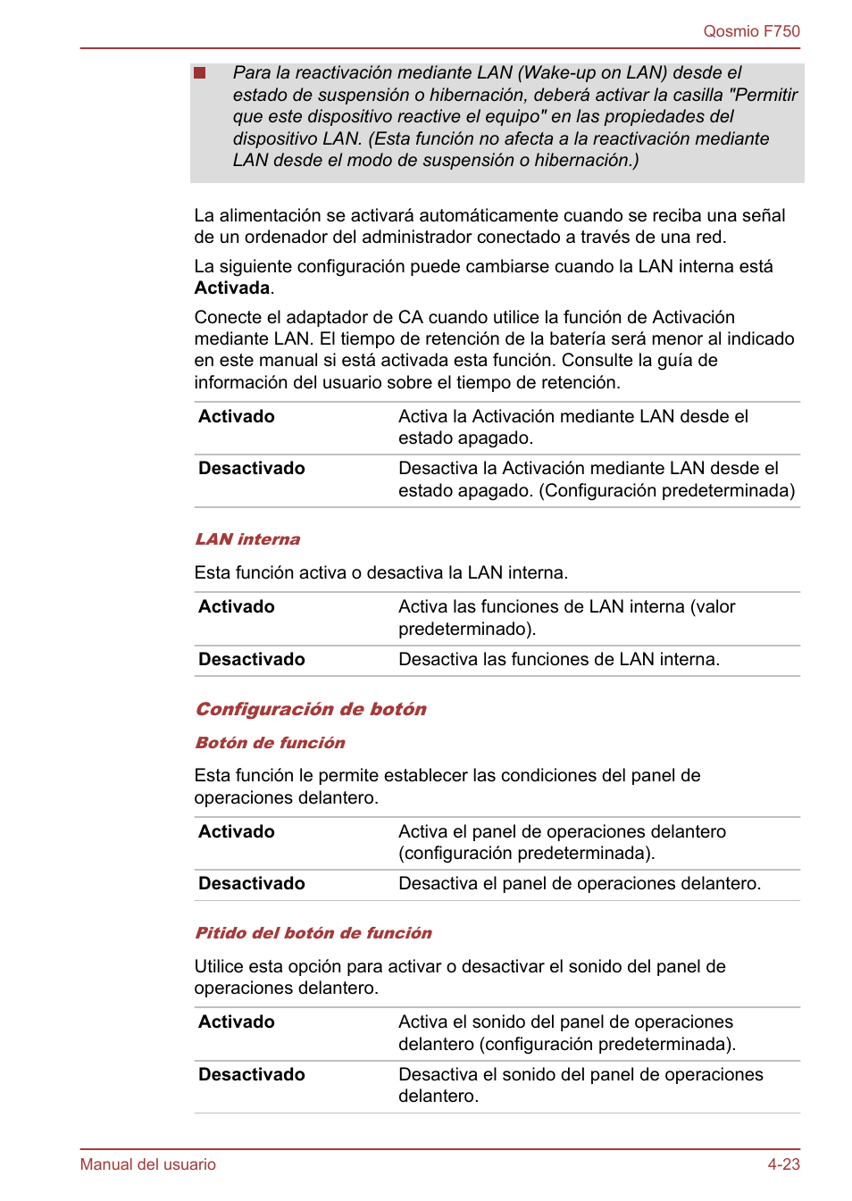 Toshiba Qosmio F750 User Manual | Page 132 / 193