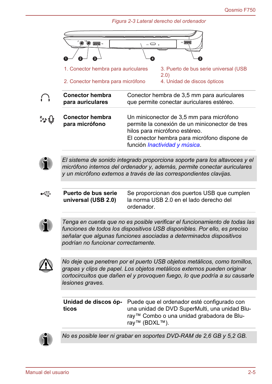 Toshiba Qosmio F750 User Manual | Page 34 / 193