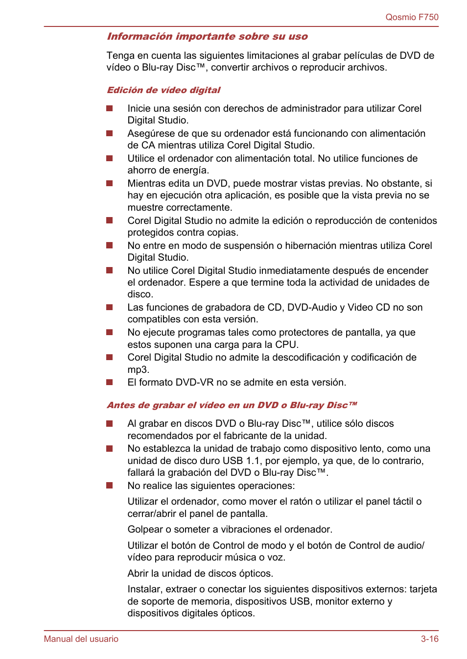 Toshiba Qosmio F750 User Manual | Page 67 / 193