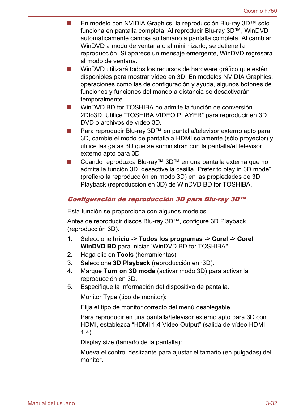 Toshiba Qosmio F750 User Manual | Page 83 / 193