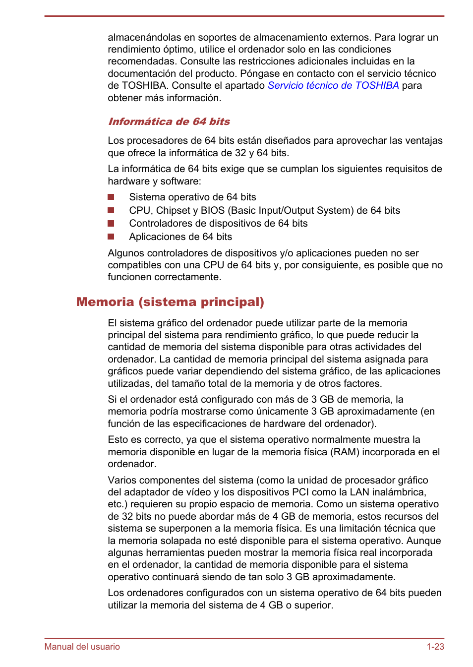 Memoria (sistema principal) | Toshiba Satellite U920T-C User Manual | Page 27 / 123