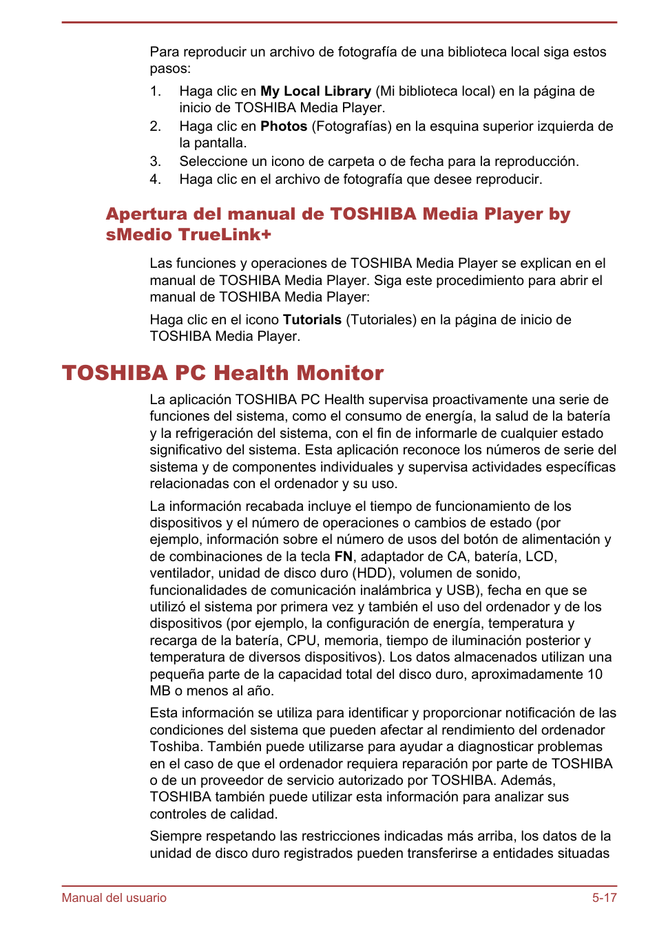 Toshiba pc health monitor, Toshiba pc health monitor -17 | Toshiba Satellite U920T-C User Manual | Page 99 / 123