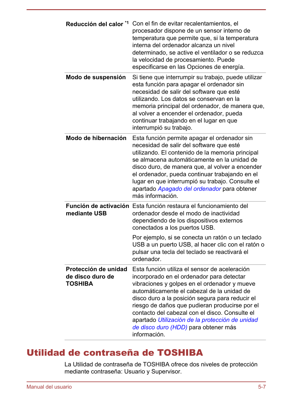Utilidad de contraseña de toshiba, Utilidad de contraseña de toshiba -7 | Toshiba Satellite P850 User Manual | Page 140 / 182
