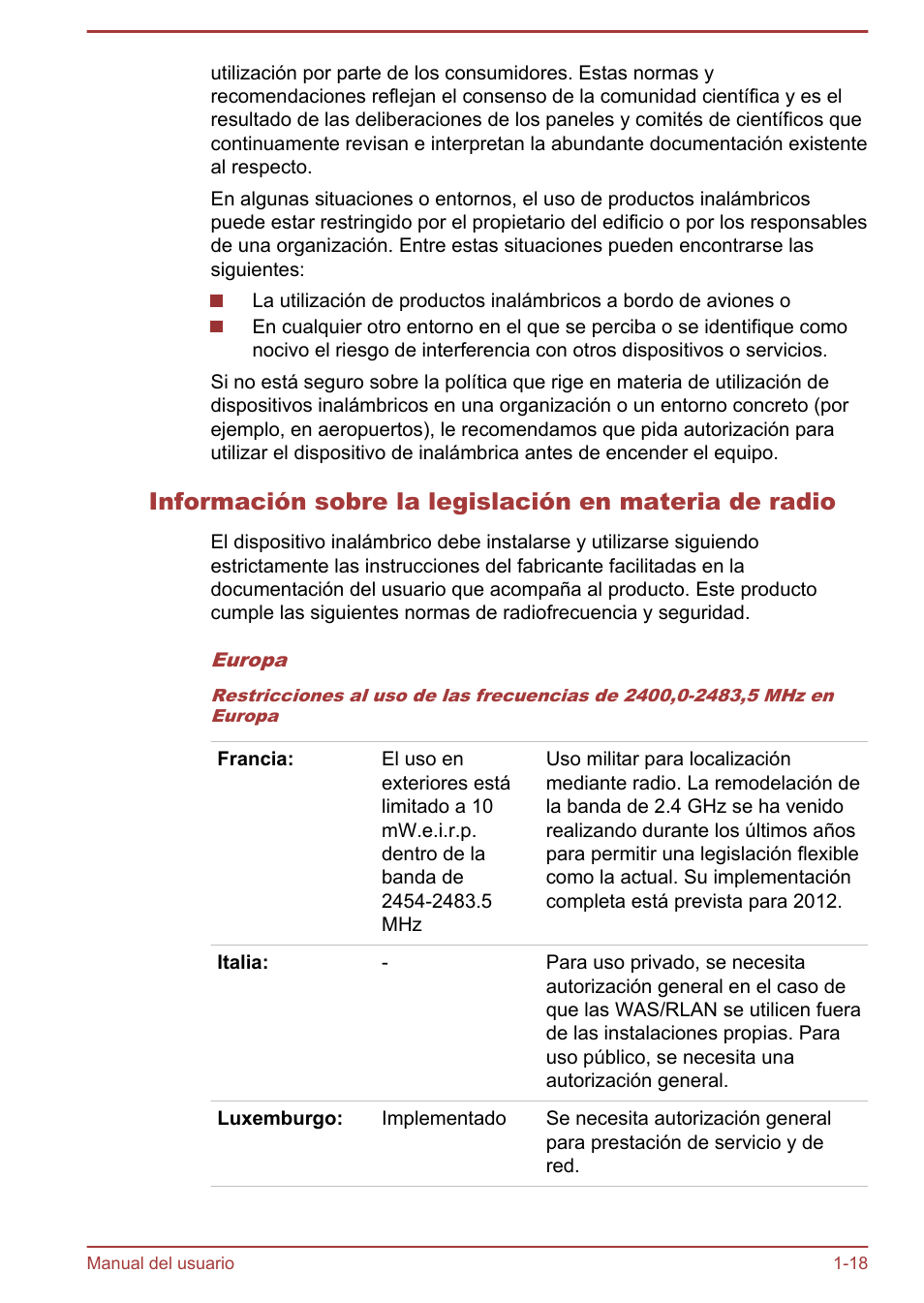 Toshiba Satellite P850 User Manual | Page 22 / 182