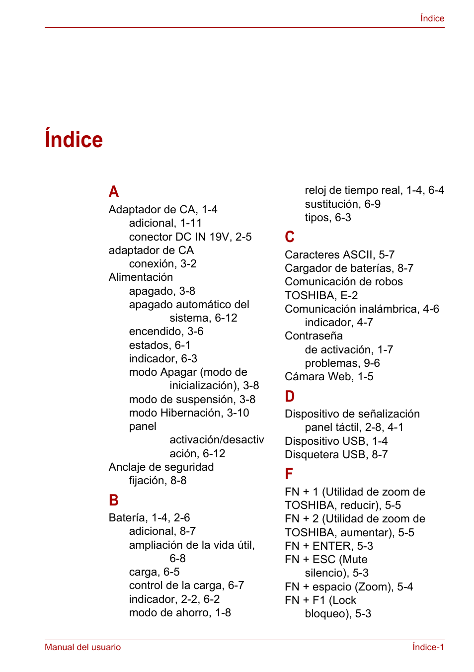 Índice, Le ayud | Toshiba NB250 User Manual | Page 135 / 138