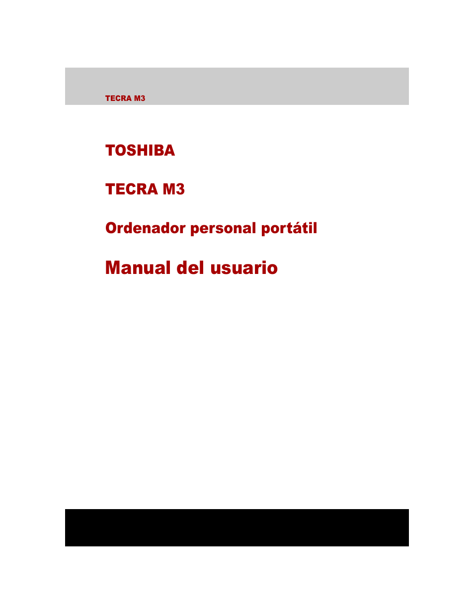 Toshiba Tecra M3 with VACF User Manual | 256 pages