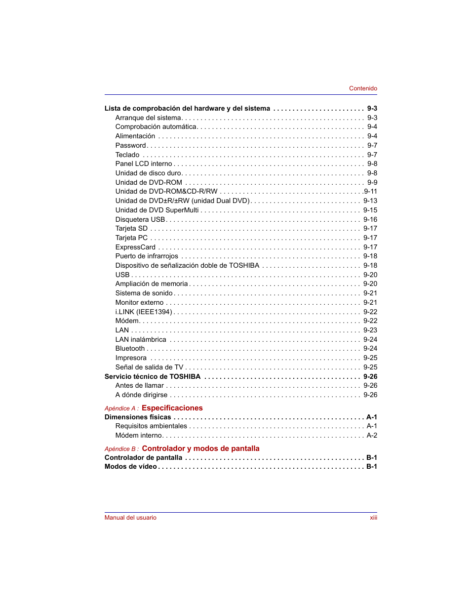 Toshiba Tecra M3 with VACF User Manual | Page 13 / 256