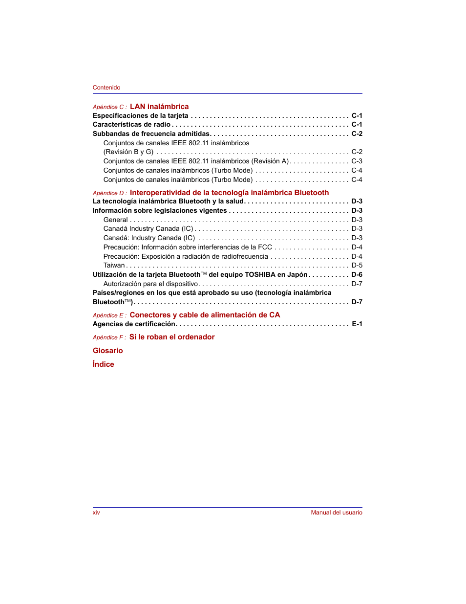 Toshiba Tecra M3 with VACF User Manual | Page 14 / 256