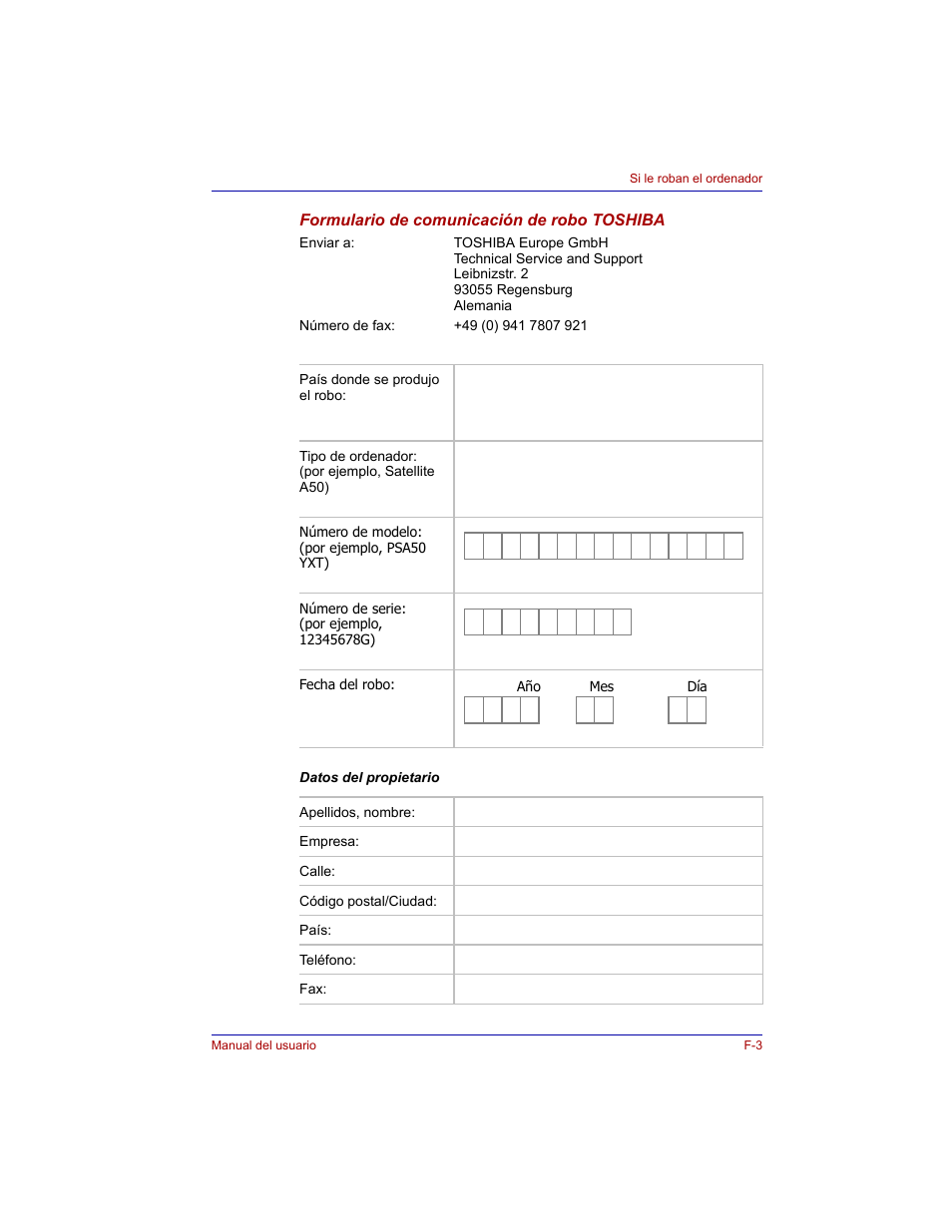 Toshiba Tecra M3 with VACF User Manual | Page 233 / 256