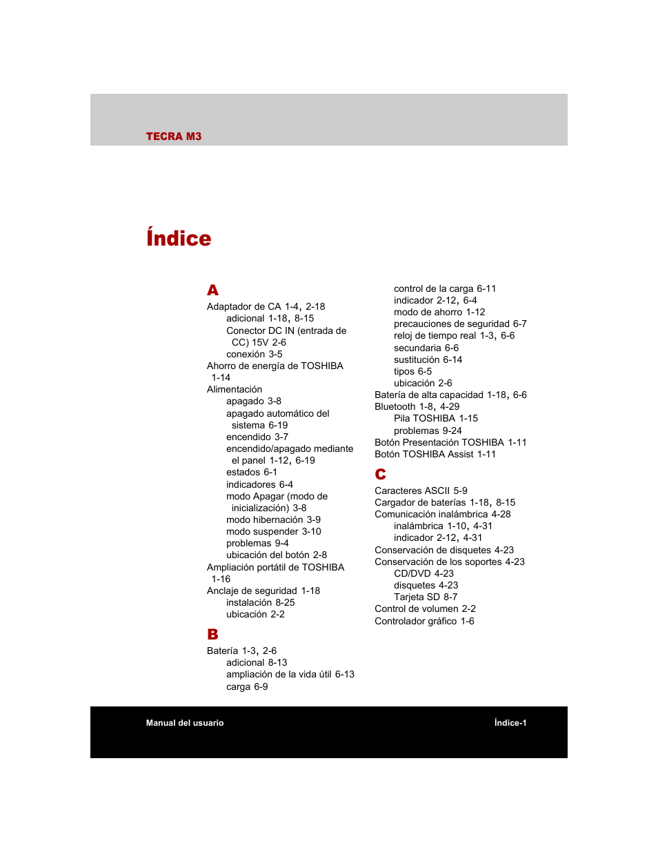 Índice, Le ayud | Toshiba Tecra M3 with VACF User Manual | Page 251 / 256