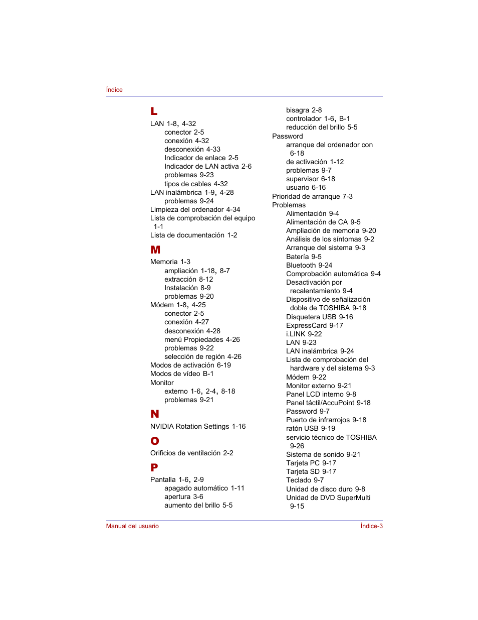 Toshiba Tecra M3 with VACF User Manual | Page 253 / 256