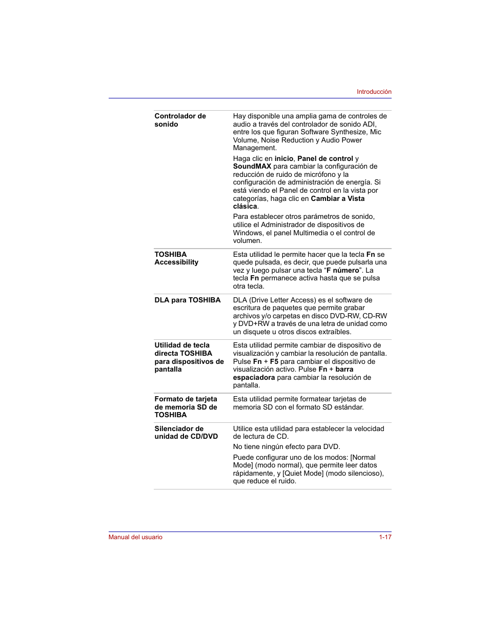 Toshiba Tecra M3 with VACF User Manual | Page 39 / 256