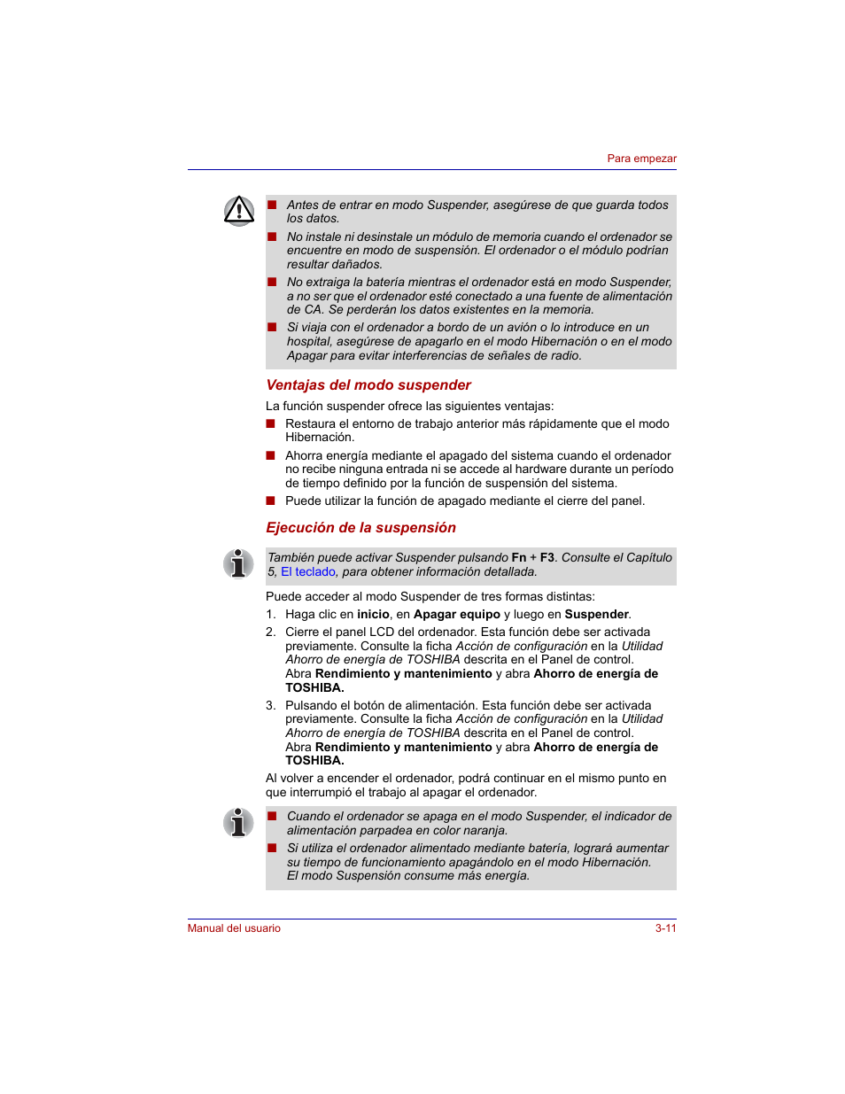Toshiba Tecra M3 with VACF User Manual | Page 73 / 256