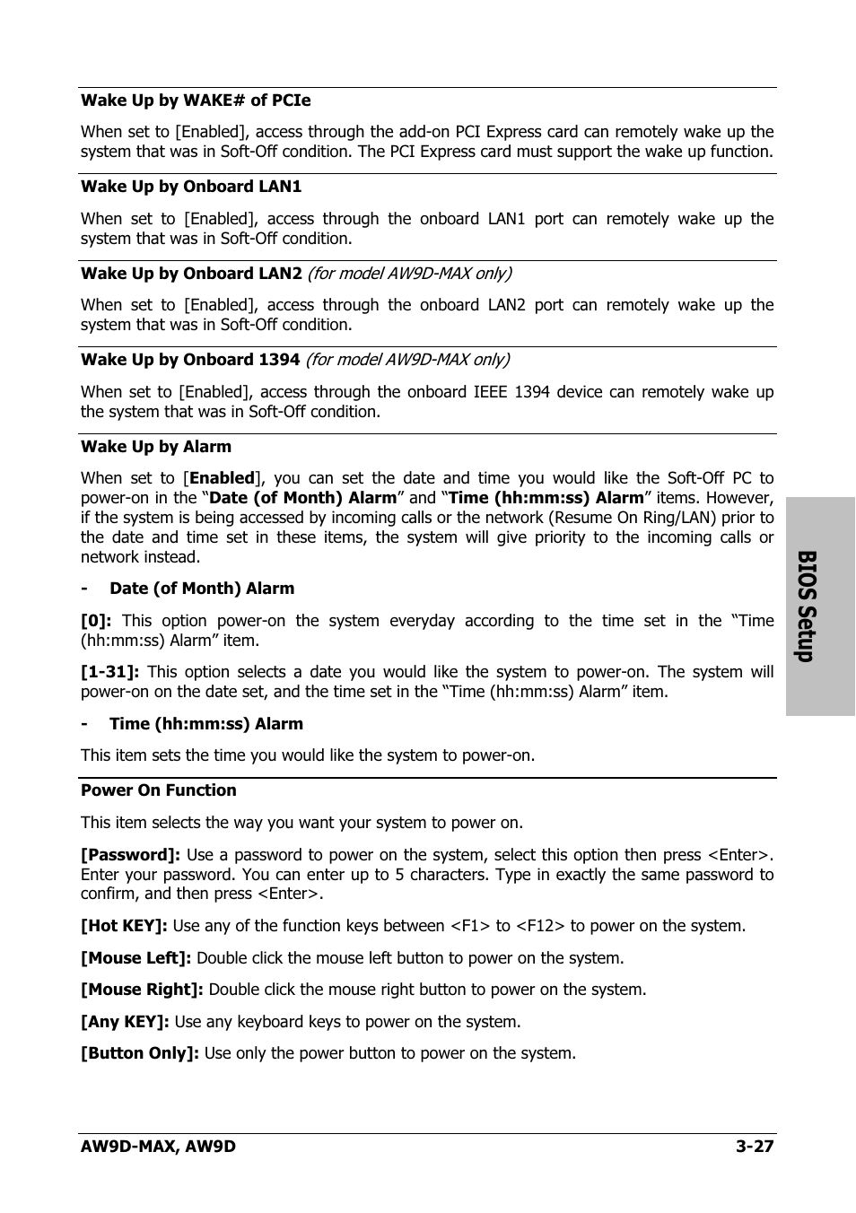 Bios setup | Abit AW9D-MAX User Manual | Page 63 / 88