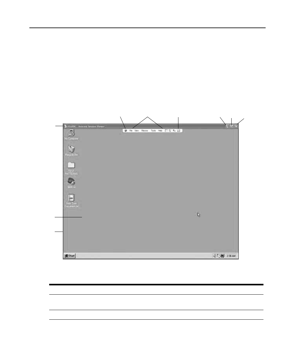 Window features, Table 18.1: video viewer window descriptions | Avocent DSView 3 User Manual | Page 246 / 402