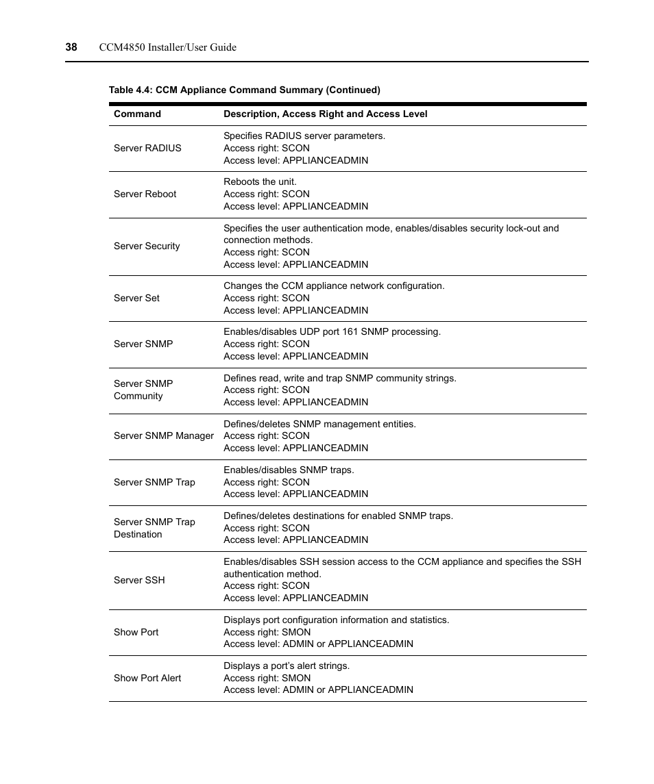 Avocent CCM4850 User Manual | Page 50 / 100