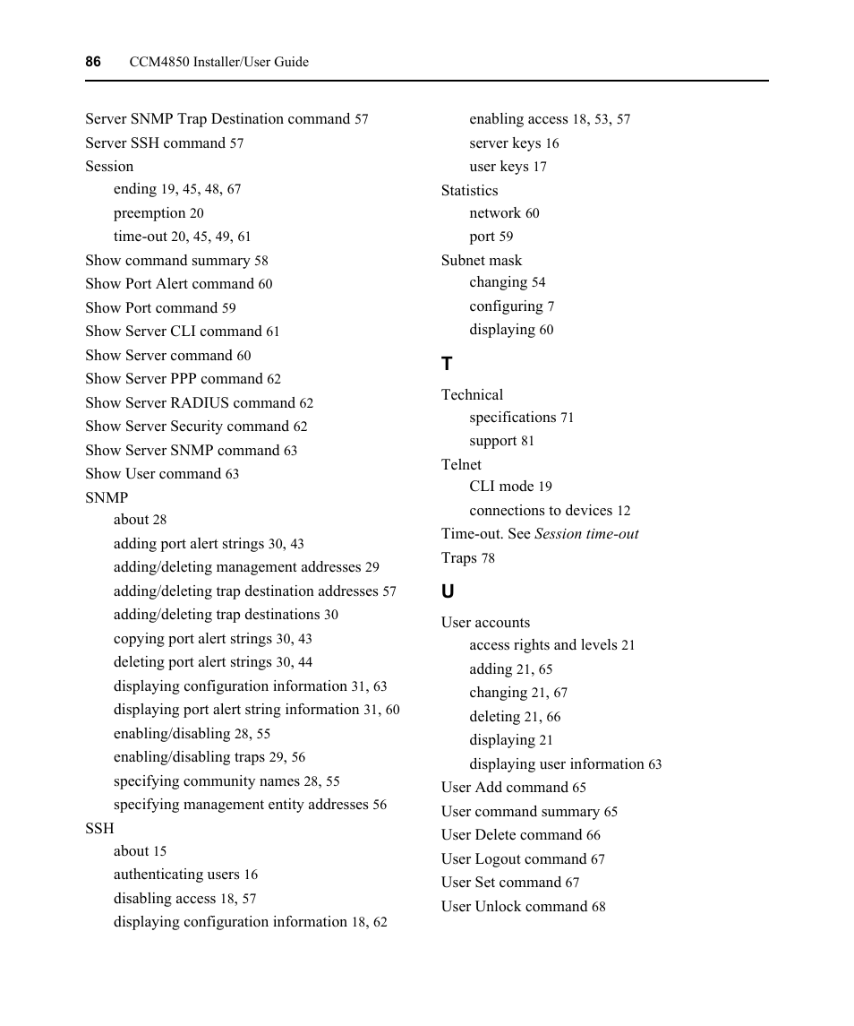 Avocent CCM4850 User Manual | Page 98 / 100