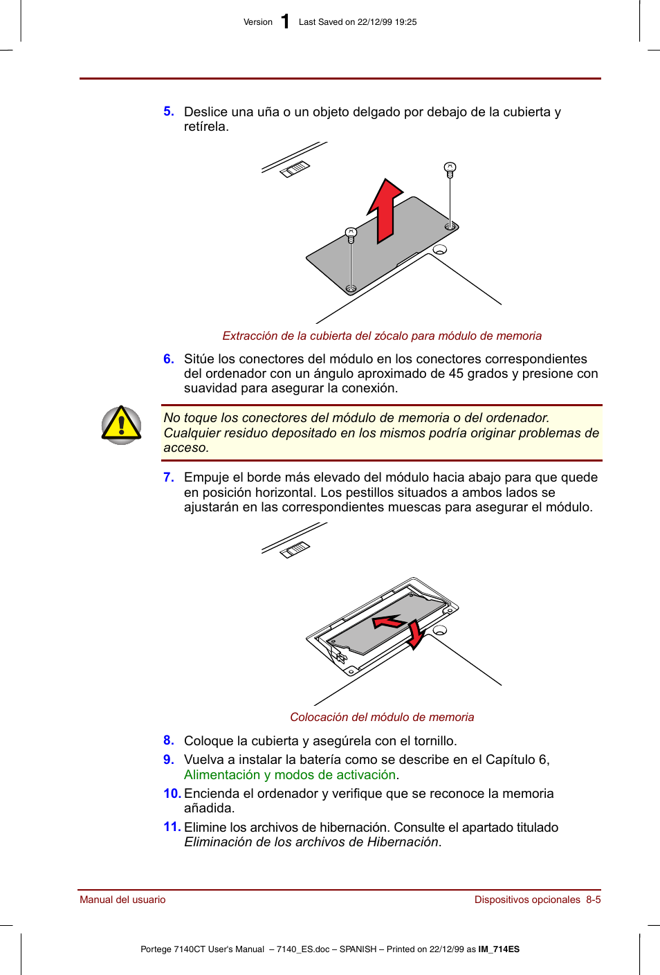 Toshiba Portege 7140 User Manual | Page 115 / 204
