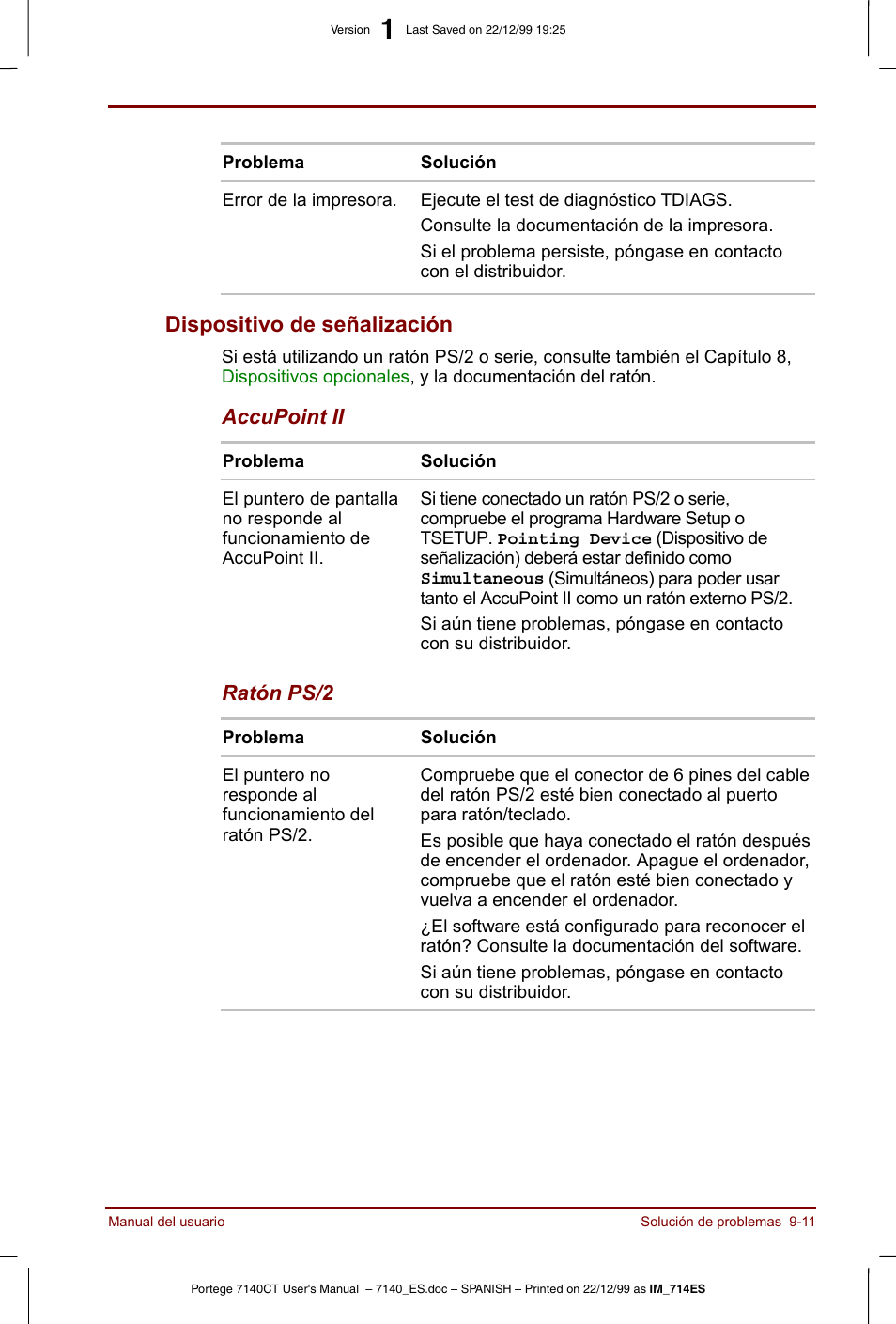 Dispositivo de señalización -11, Dispositivo de señalización | Toshiba Portege 7140 User Manual | Page 133 / 204