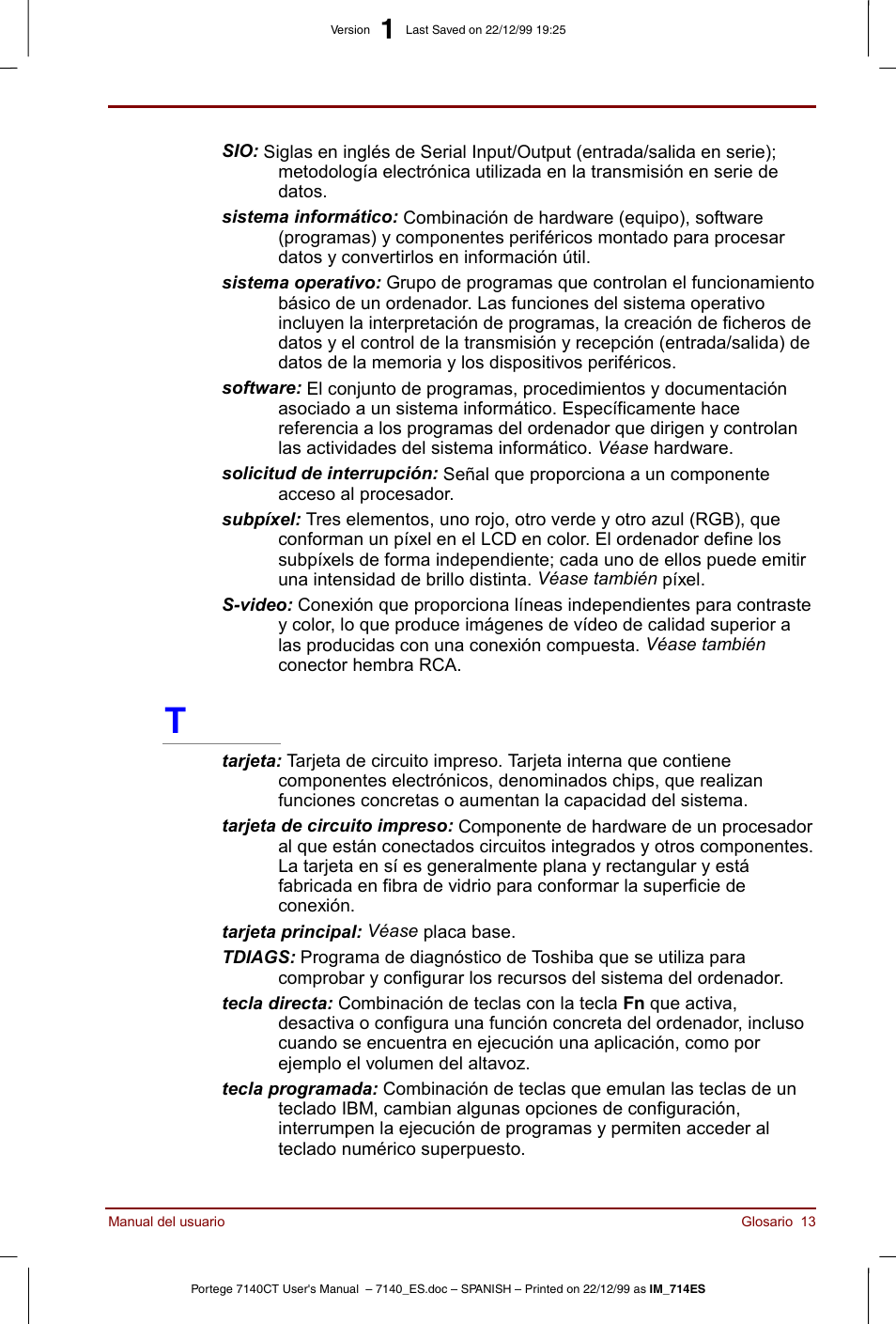 Toshiba Portege 7140 User Manual | Page 195 / 204