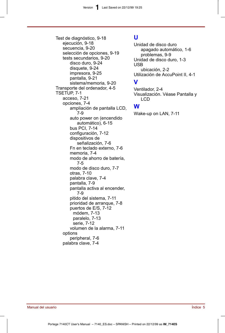 Toshiba Portege 7140 User Manual | Page 203 / 204