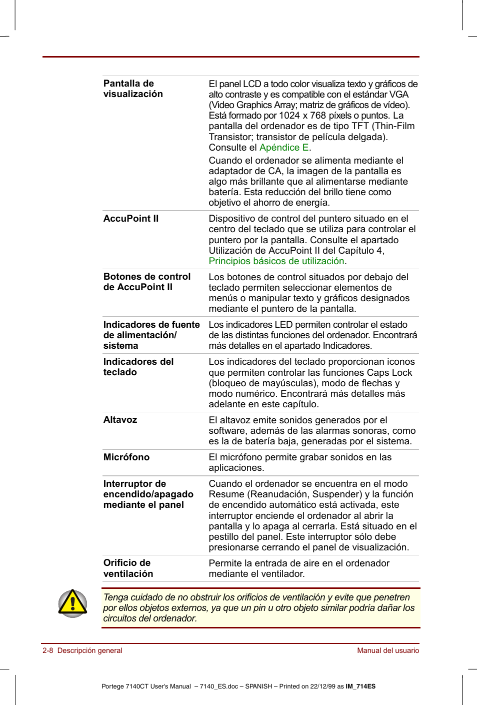Toshiba Portege 7140 User Manual | Page 36 / 204