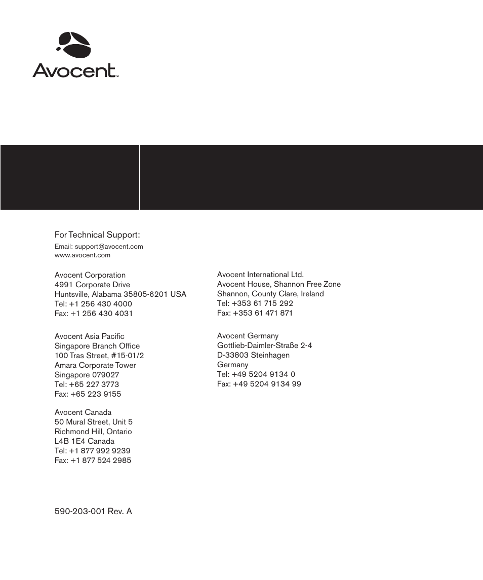 Avocent 280ES User Manual | Page 64 / 64