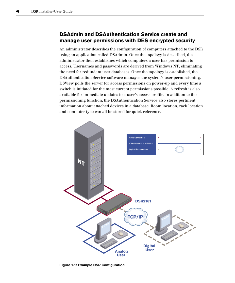 Tcp/ip | Avocent DSR1161 User Manual | Page 10 / 48