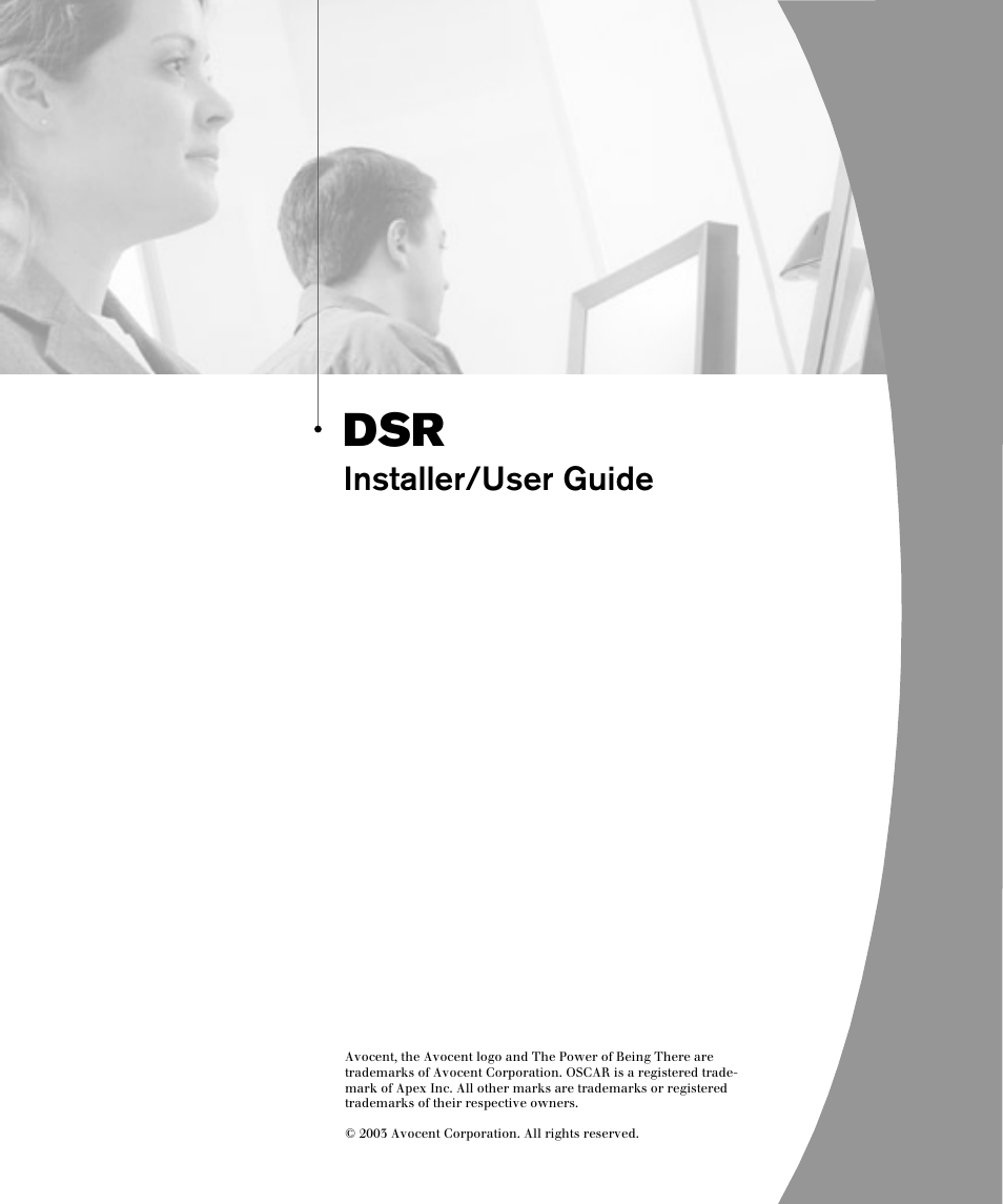 Installer/user guide | Avocent DSR1161 User Manual | Page 3 / 48