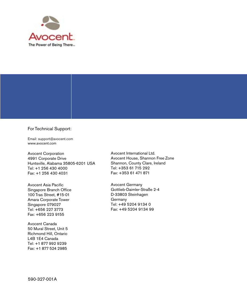 Avocent DSR1161 User Manual | Page 48 / 48