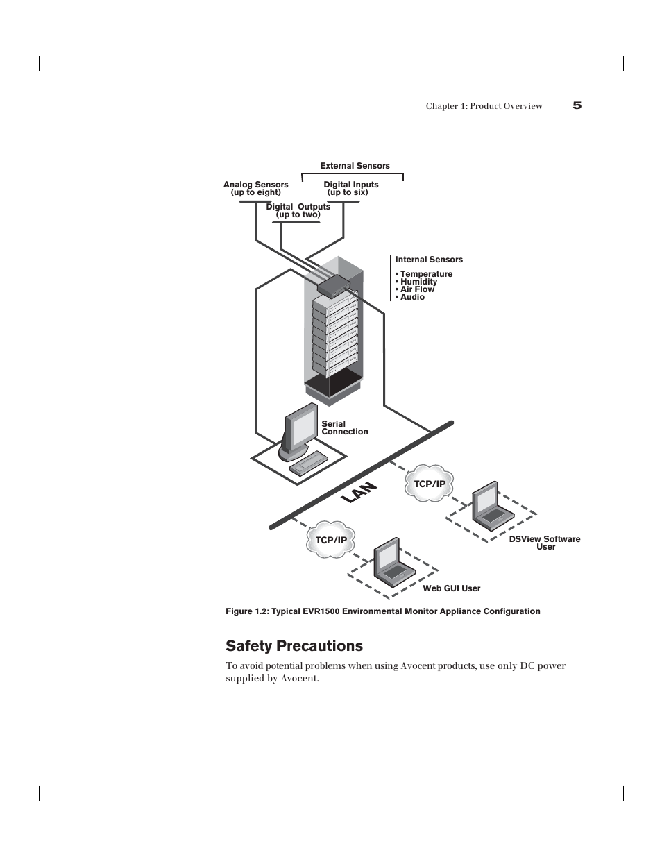 Safety precautions | Avocent EVR1500-AM User Manual | Page 10 / 79