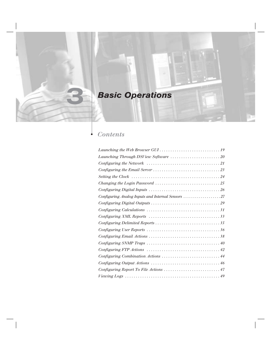 Basic operations | Avocent EVR1500-AM User Manual | Page 21 / 79
