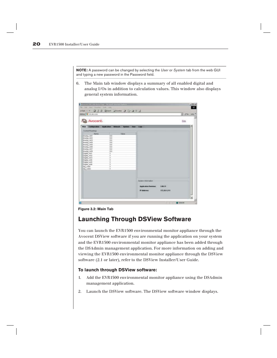 Launching through dsview software | Avocent EVR1500-AM User Manual | Page 23 / 79