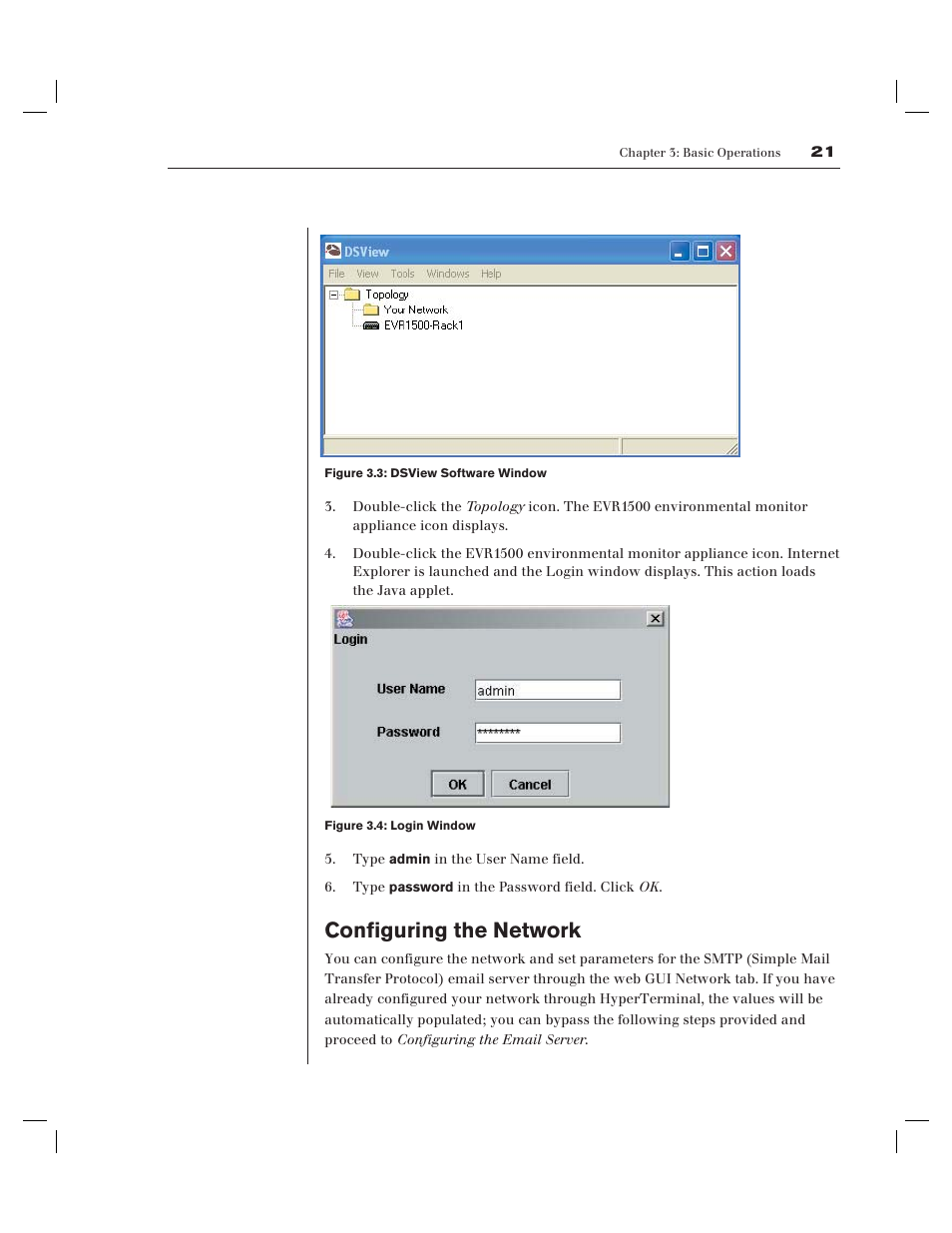 Configuring the network | Avocent EVR1500-AM User Manual | Page 24 / 79