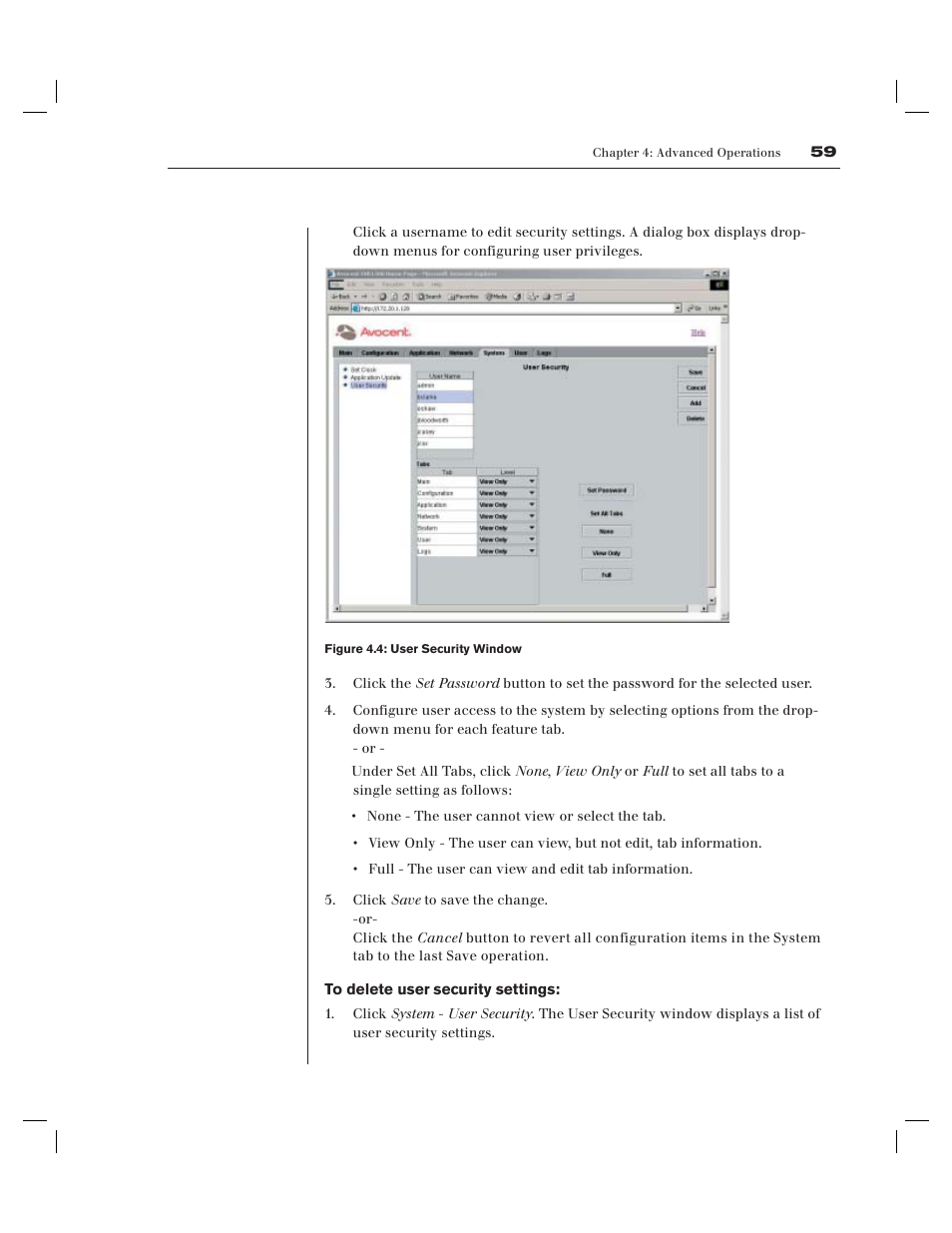 Avocent EVR1500-AM User Manual | Page 61 / 79
