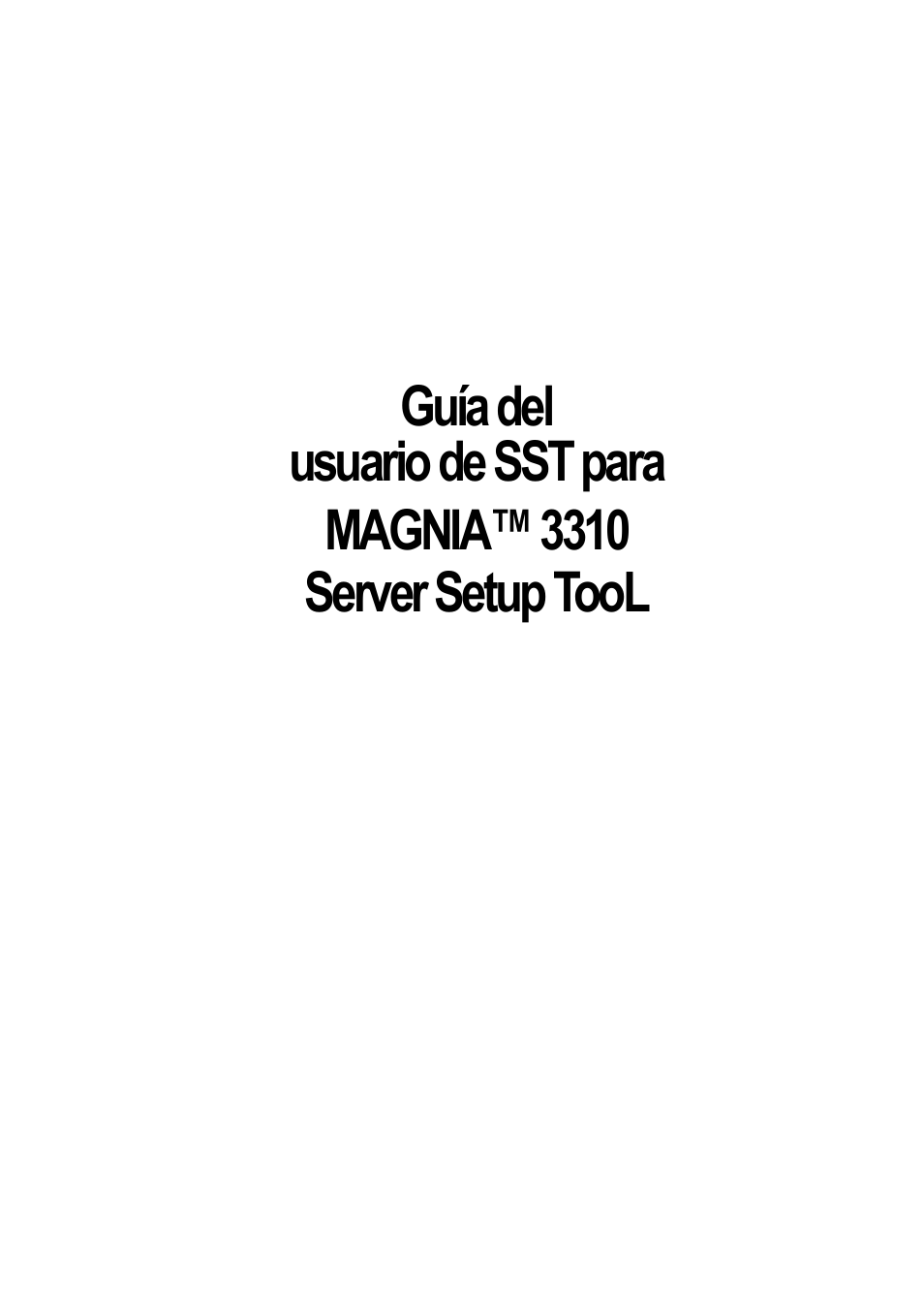 Toshiba Magnia 3310 User Manual | 135 pages