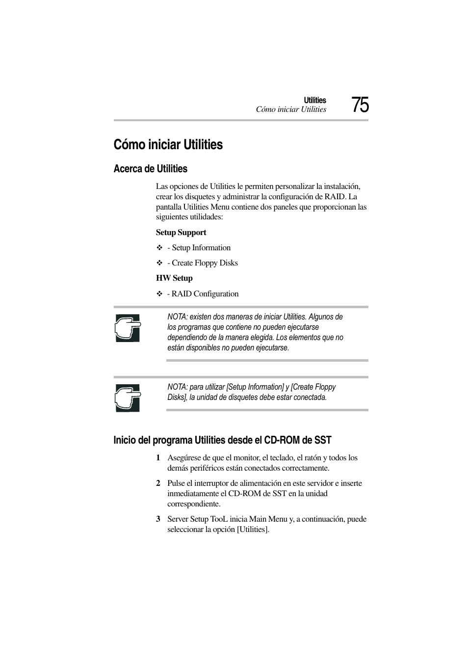 Cómo iniciar utilities, Acerca de utilities | Toshiba Magnia 3310 User Manual | Page 80 / 135