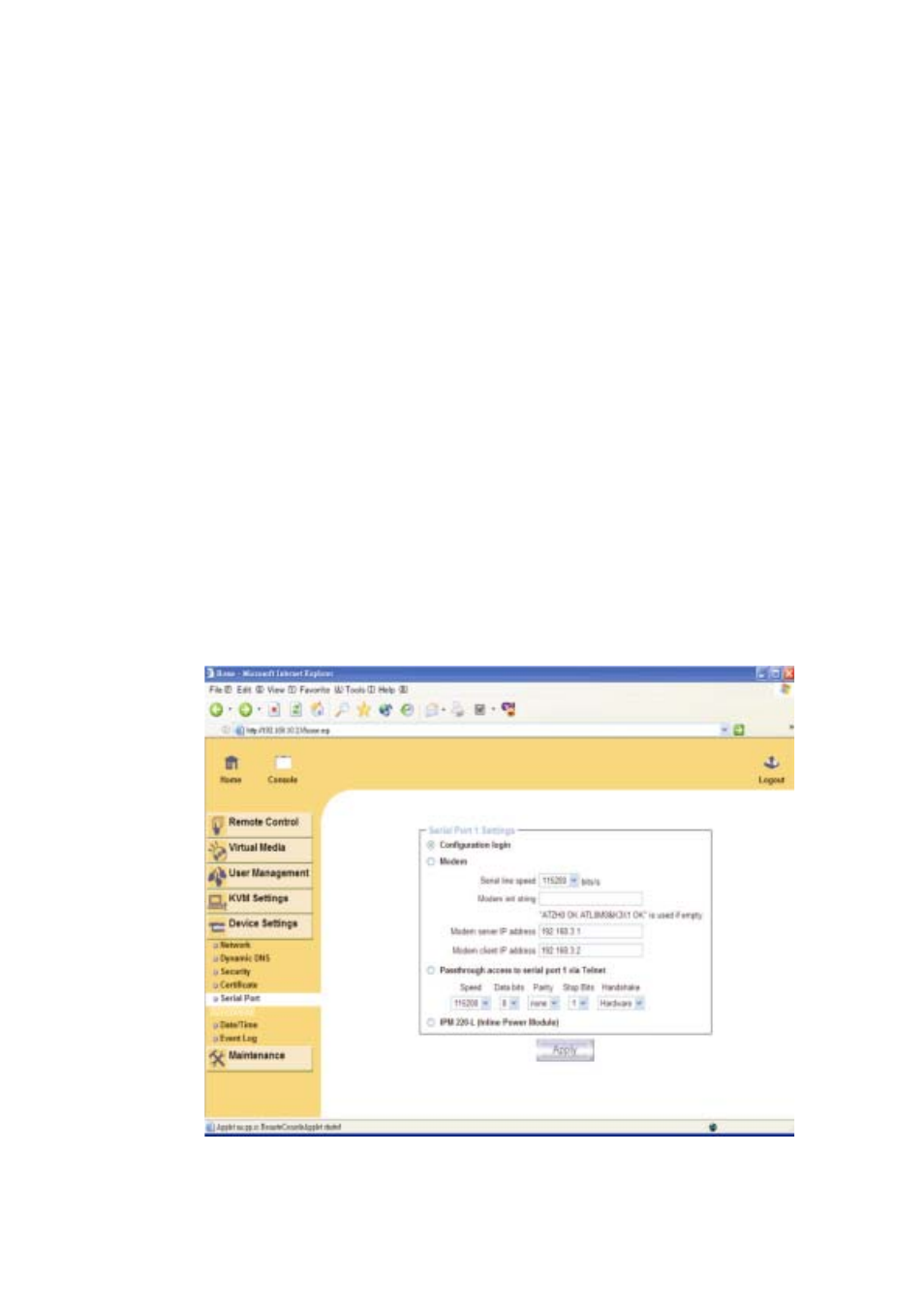 Avocent Single port KVM over IP switch User Manual | Page 58 / 75