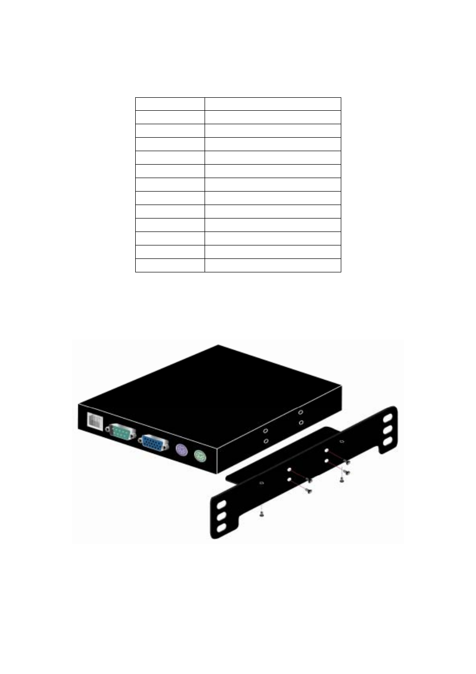 C. video modes, D. rack mount kit installation diagram | Avocent Single port KVM over IP switch User Manual | Page 75 / 75