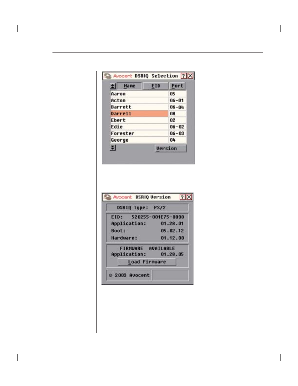 Avocent DSR4010 User Manual | Page 65 / 80