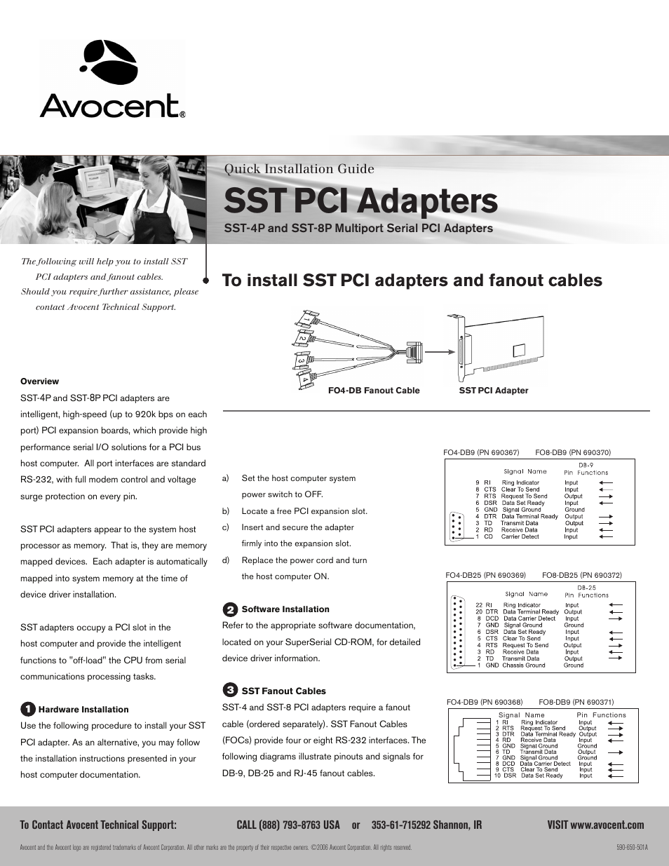 Avocent Equinox Multiport SST-8P User Manual | 2 pages