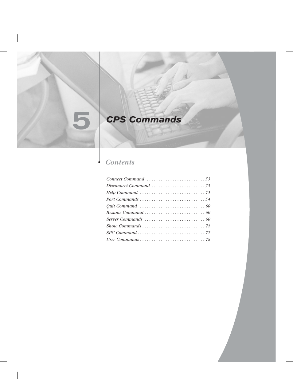 Cps commands | Avocent CPS1610 CPS User Manual | Page 57 / 98