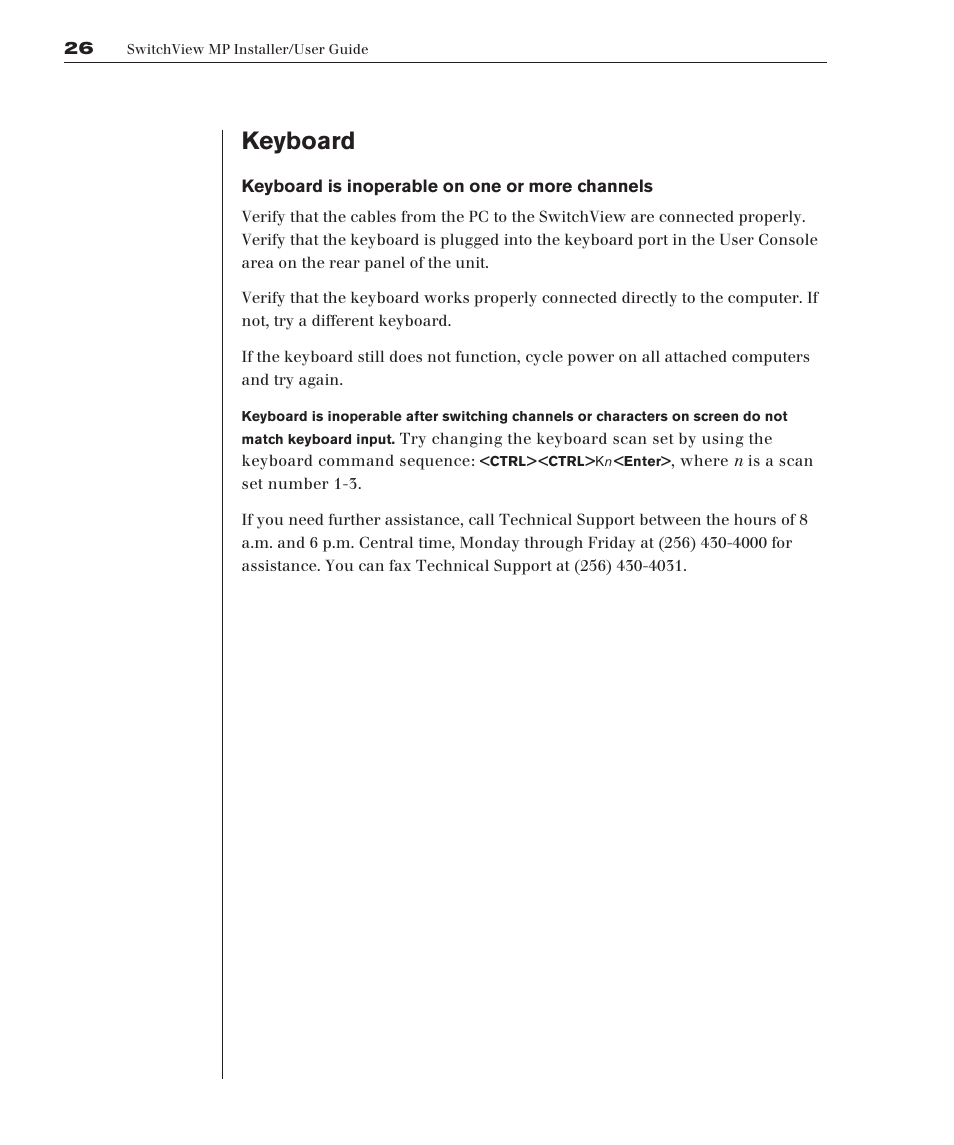 Keyboard | Avocent Eletric Keyboard User Manual | Page 32 / 34