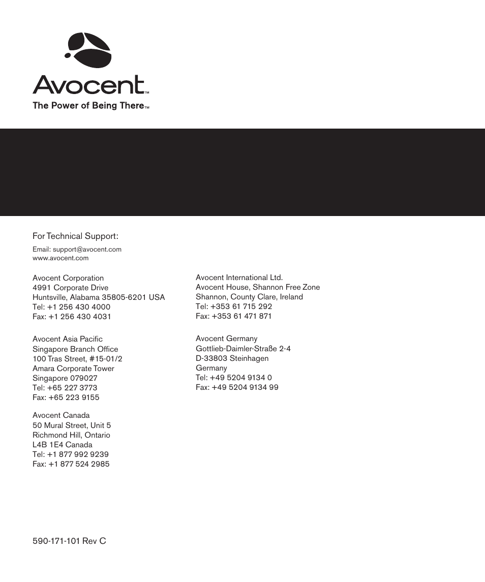 Avocent Eletric Keyboard User Manual | Page 34 / 34