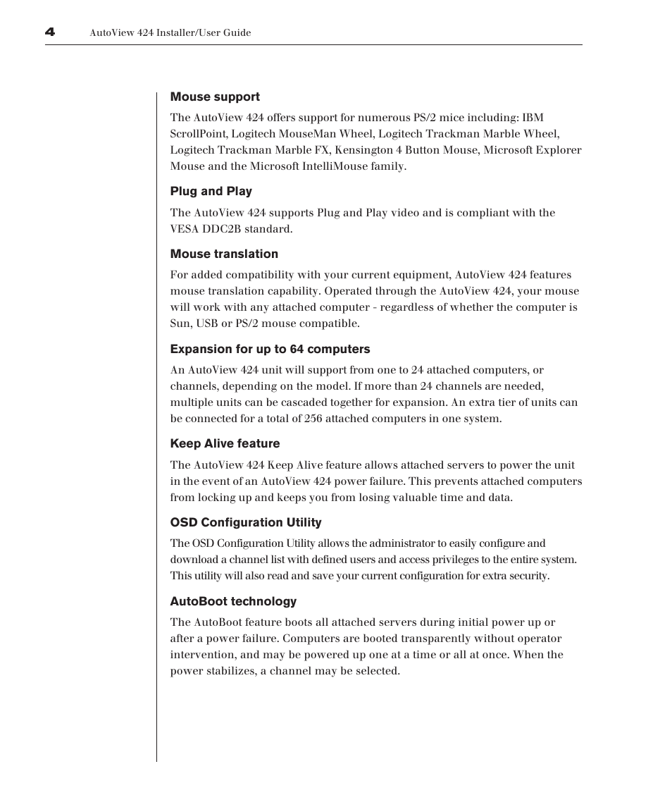 Avocent 416 User Manual | Page 10 / 56